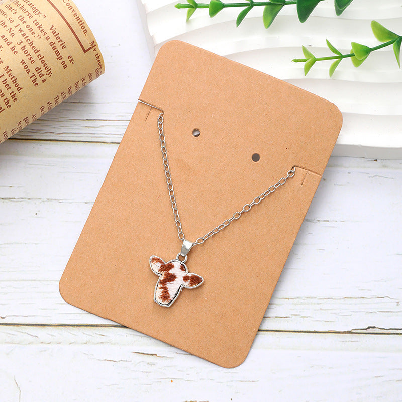 Wholesale Western Style Mini Bull Head Jewelry Necklace