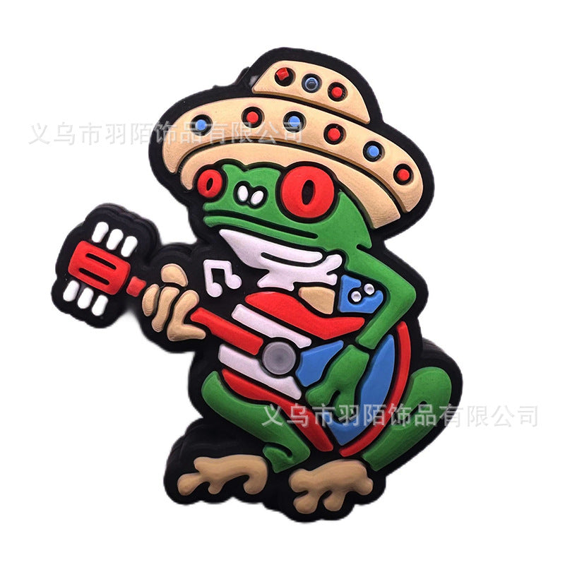 Wholesale 50pcs Cartoon Glue Silicone Beads Bracelet Necklace Pen Beads Accessories Loose Beads