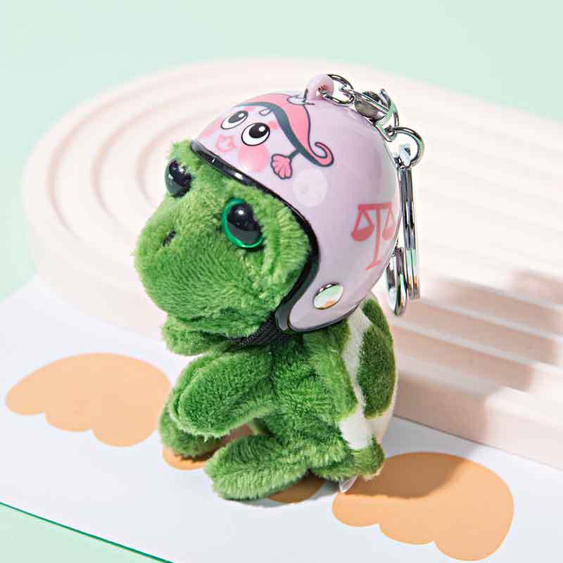 Wholesale Helmeted Turtle Cute Plush Turtle Accessory Keychain