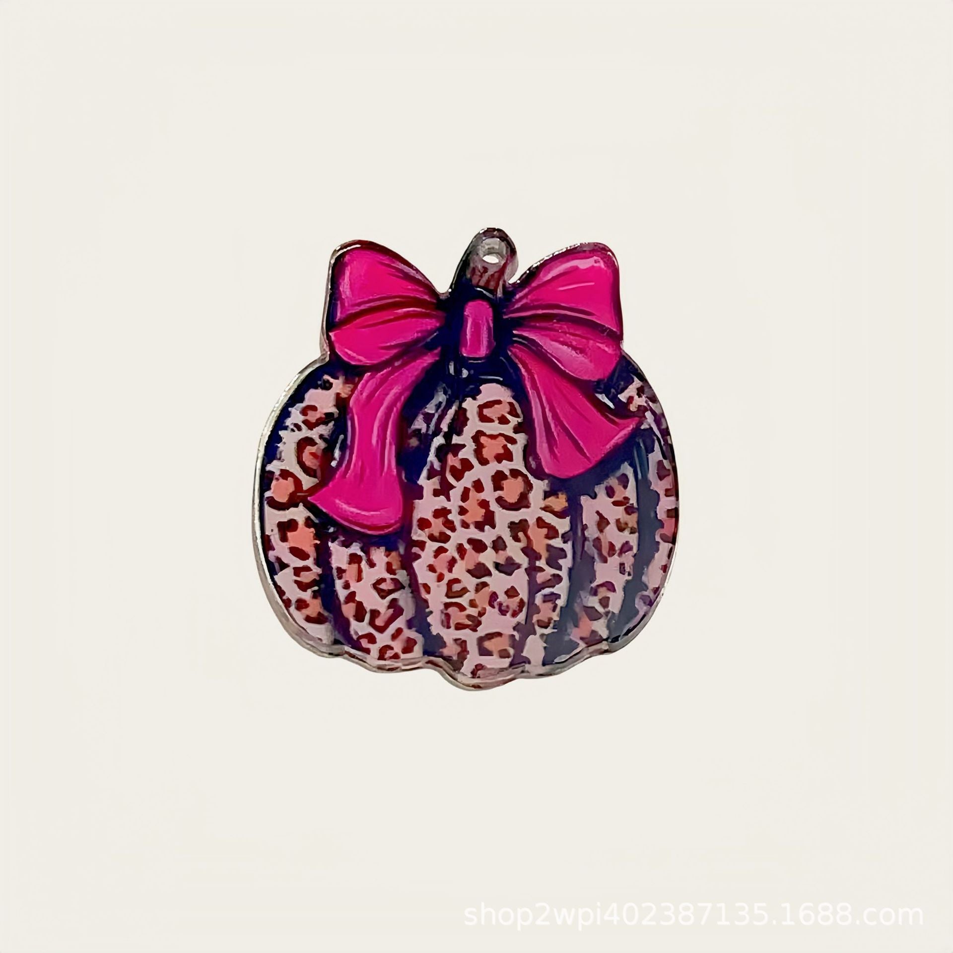 Wholesale 30pcs/pack Acrylic leopard pumpkin accessories DIY crafts  Acrylic Flatback