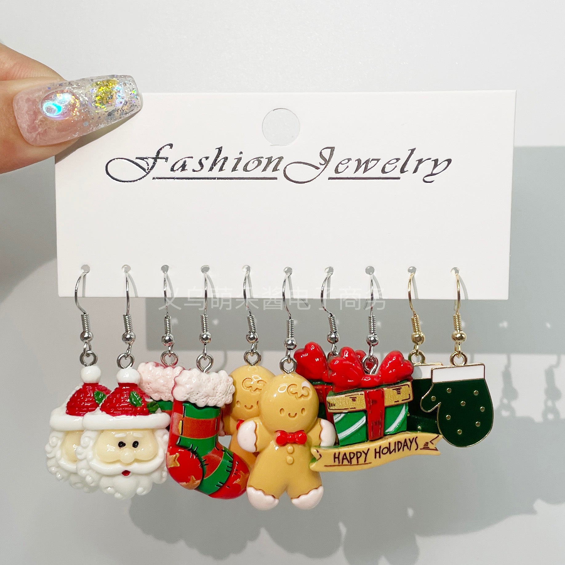 Wholesale 5pcs/pack Christmas Ideas Christmas Tree Santa Claus Snowman Angel Little Elk New Set