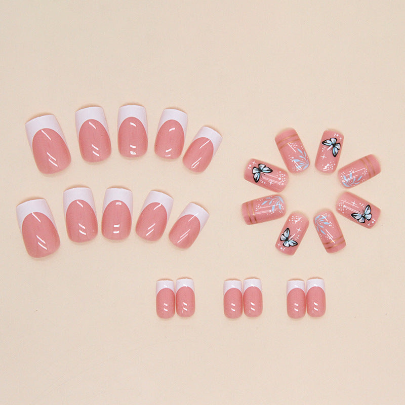 Pegatinas al por mayor de uñas de rayas de aluminio de oro de estilo blanco europeo