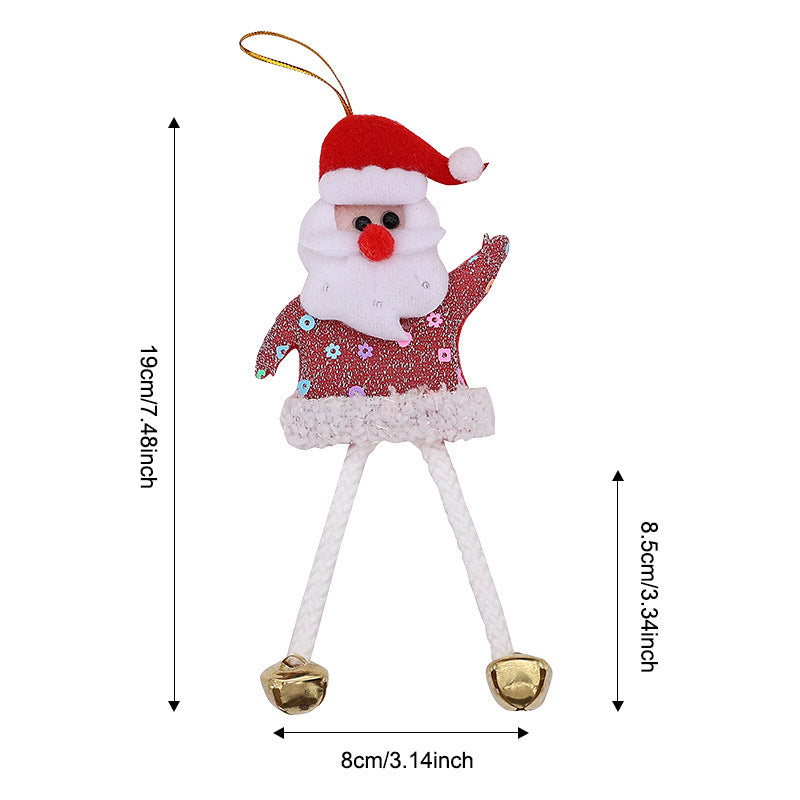 Wholesale Christmas tree ornaments  snowman  cartoon reindeer  bell ornaments