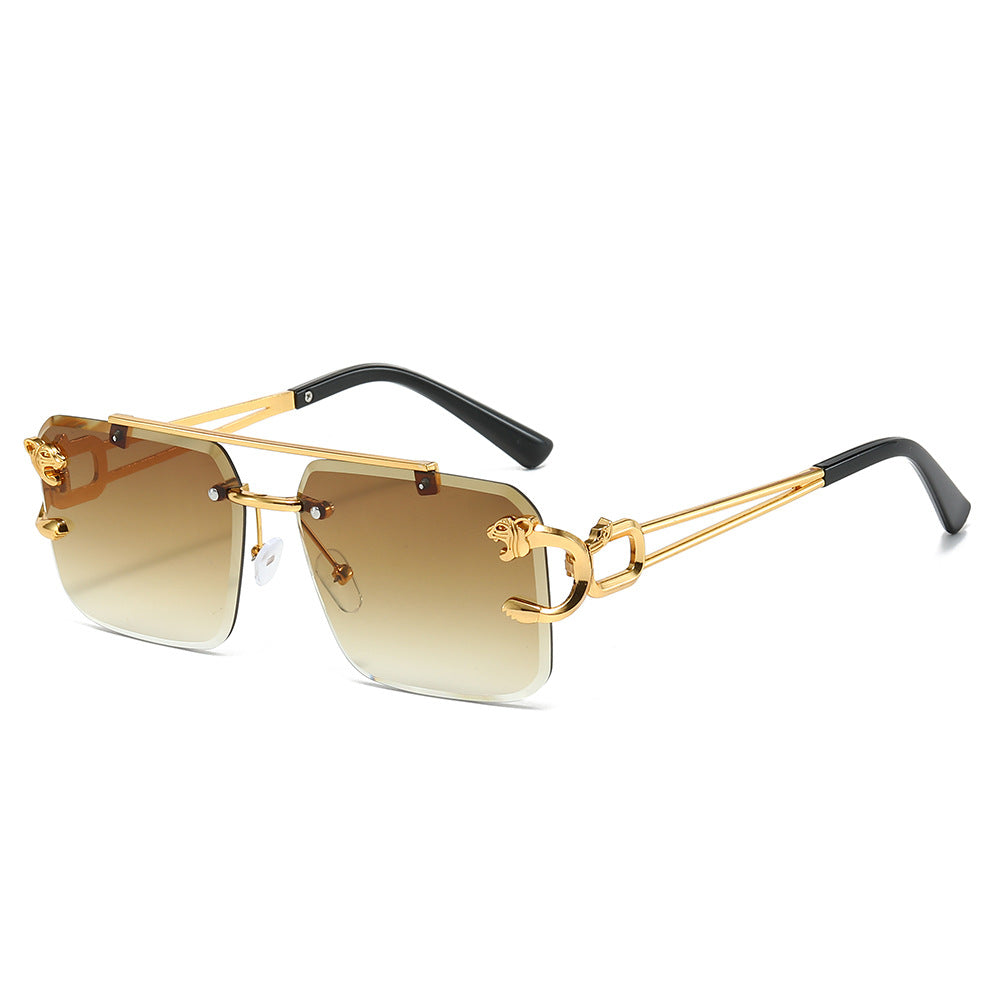 Wholesale Trimmed Square Frameless Fashion Sunglasses