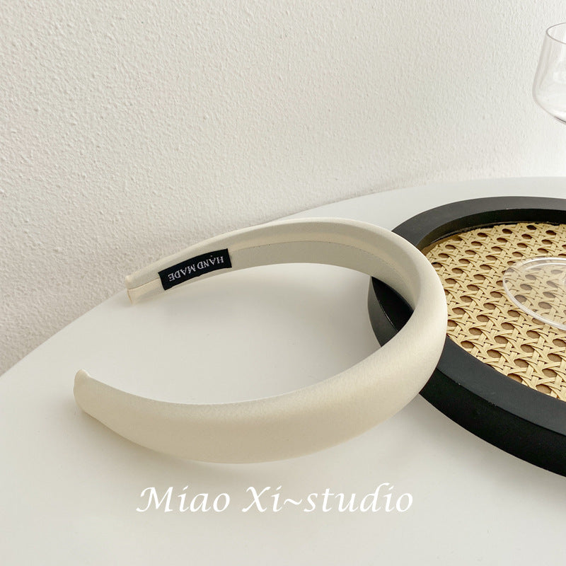 Wholesale of High-end Satin Sponge Summer Women's Fabric Headband