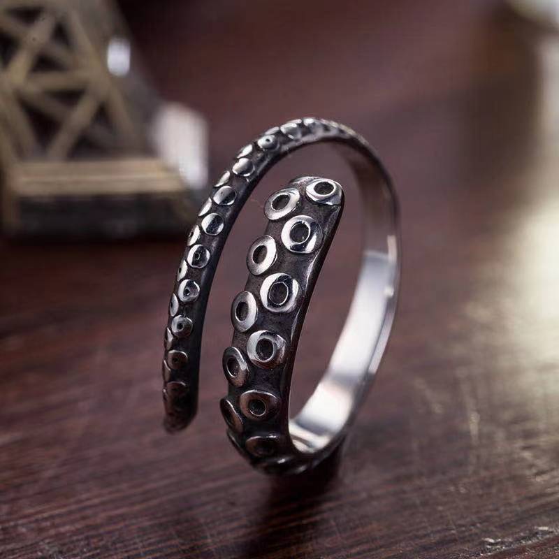 Wholesale Punk Octopus Tentacles Retro Wild Ring