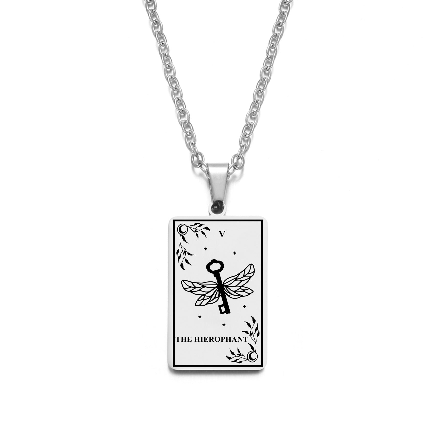 Wholesale tarot pendant pendant necklace stainless steel necklace