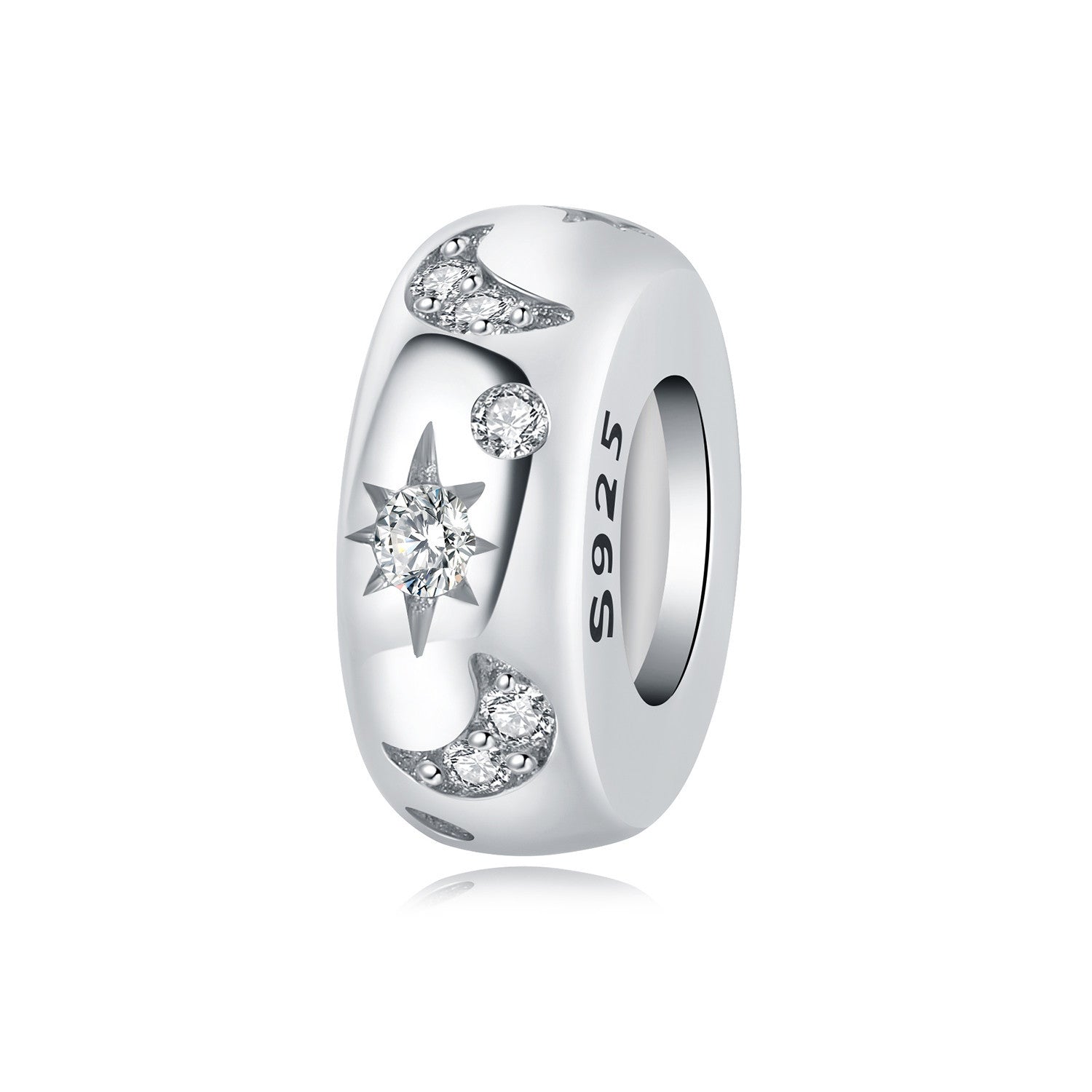 Wholesale Diverse Stars Moon Sun Pure Silver Charms