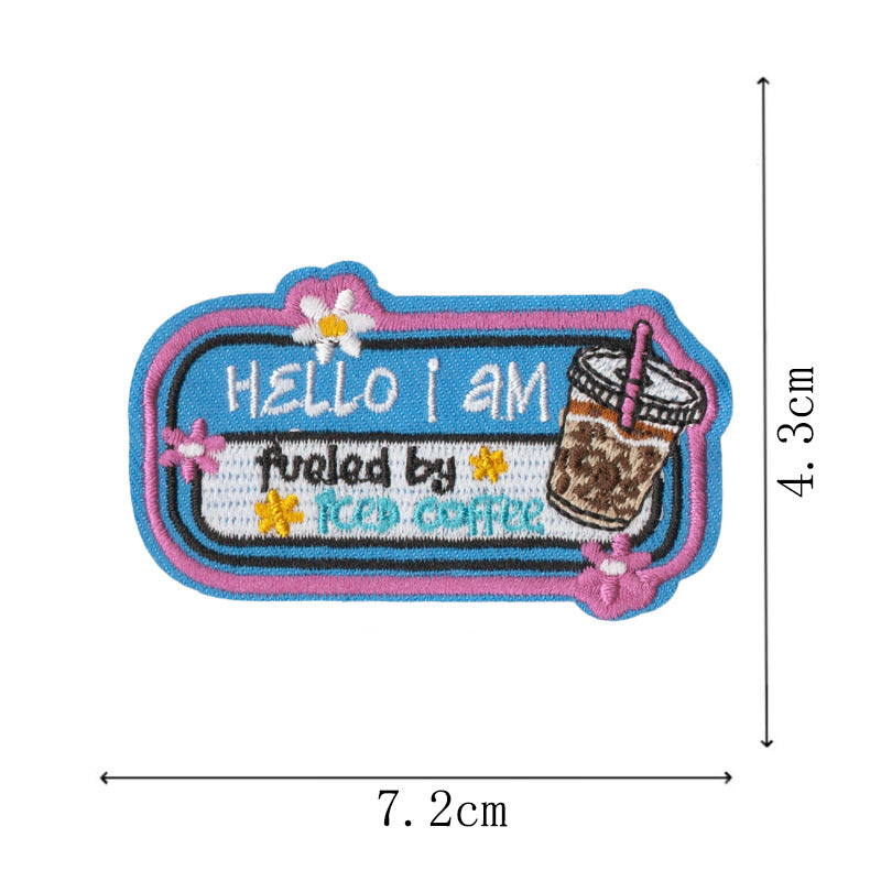 Wholesale Funny duck and cat embroidery DIY Patches