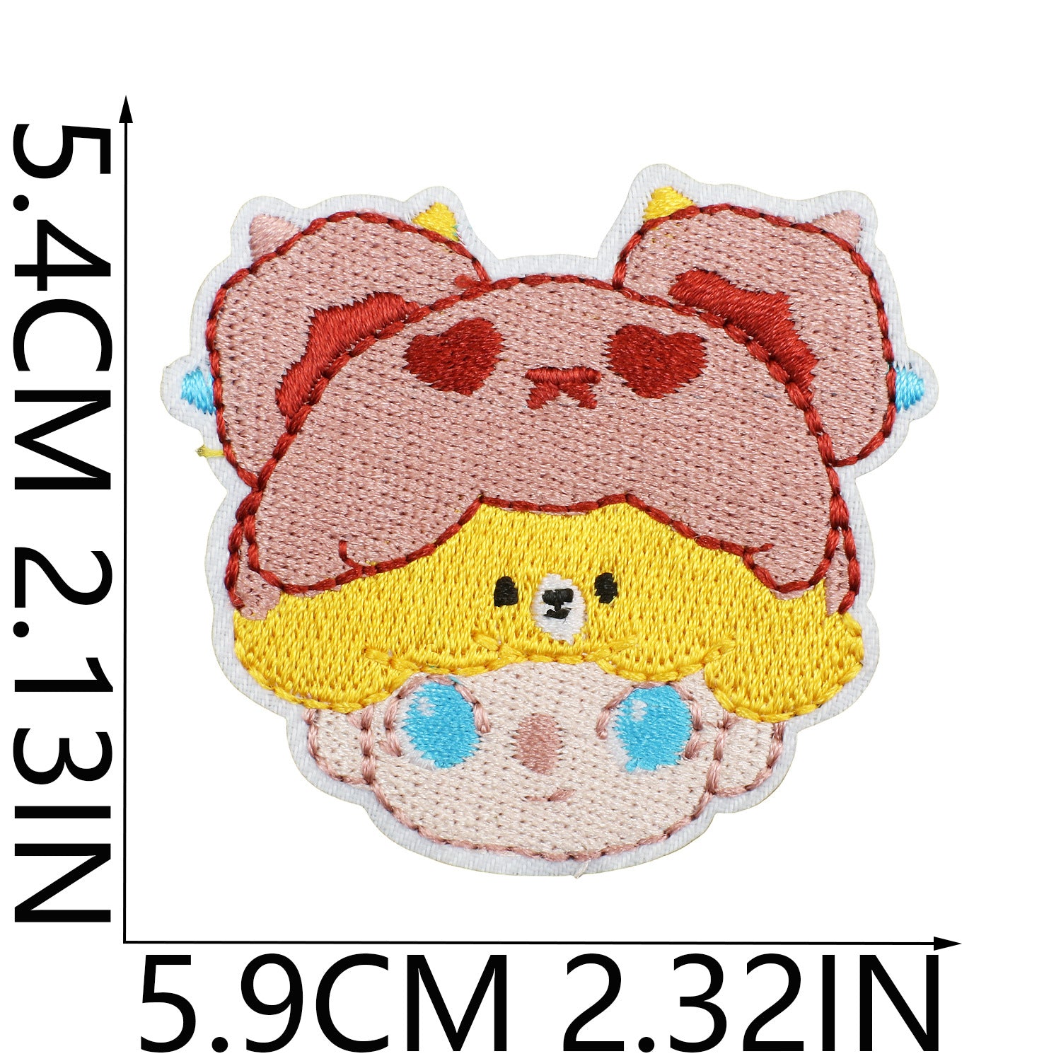 Wholesale Cute doll embroidered fabric patch OLY Exclusive