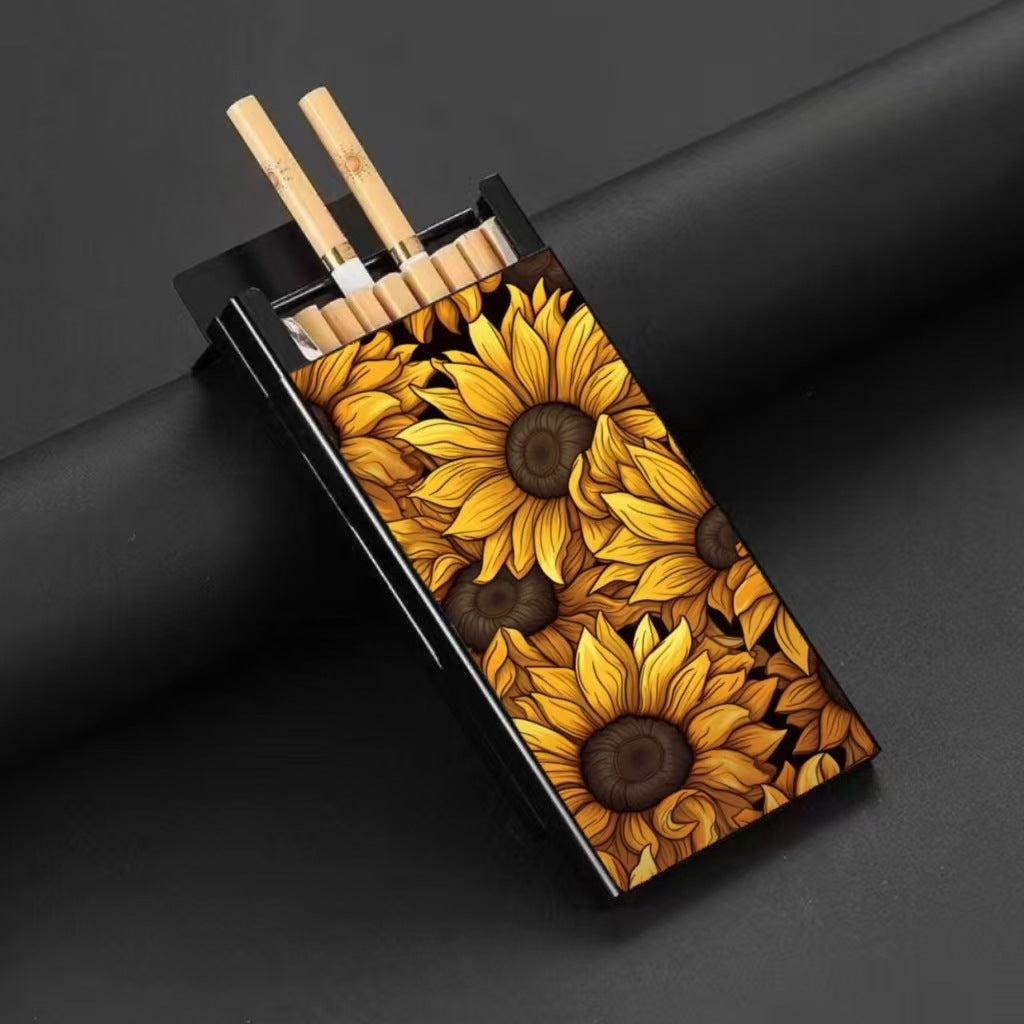 Wholesale Metal Fine Tube Anti Drop and Moisture-proof Painted Creative Cigarette Box