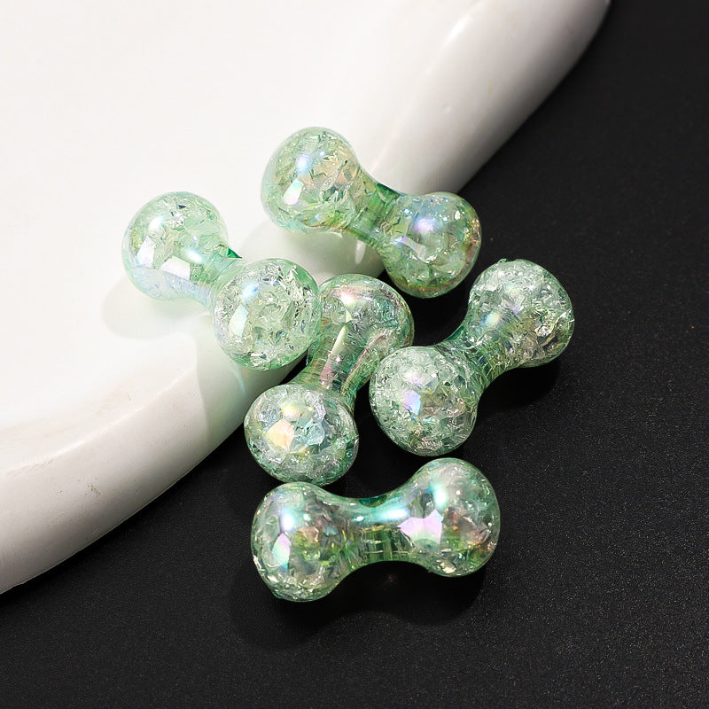 Cuentas de huesos de crujido acrílico de 50 piezas al por mayor