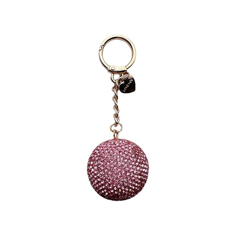 Wholesale Clay Full Diamond Round Ball Crystal Ball Keychain