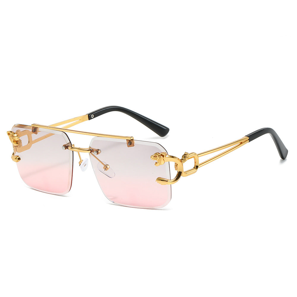 Wholesale Trimmed Square Frameless Fashion Sunglasses