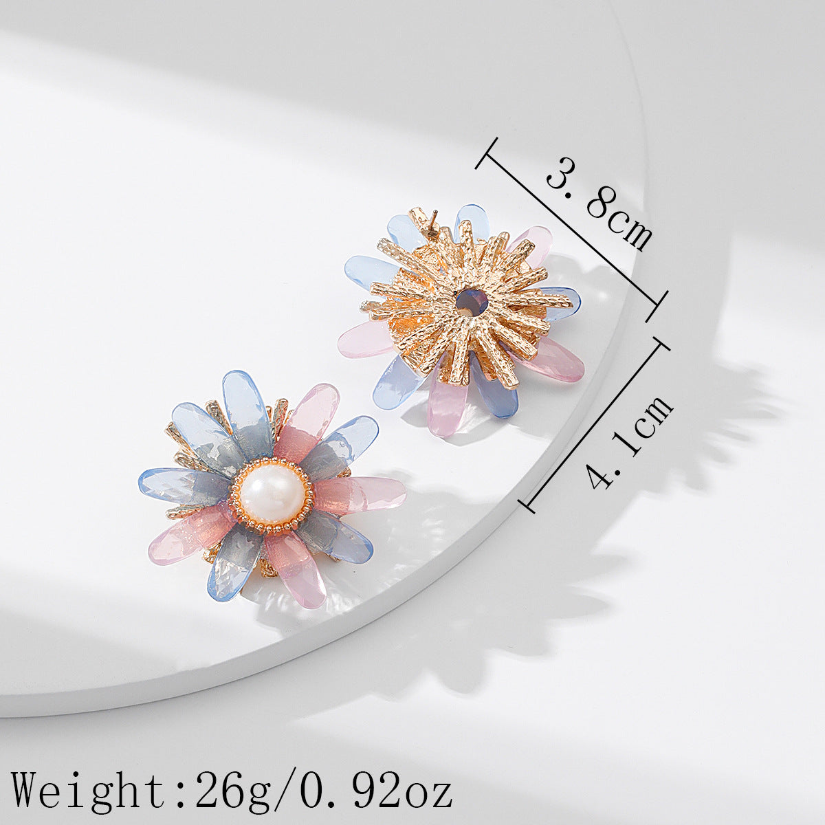 Wholesale Gut Simulation Three-dimensional Pearl Flower Simple Ladies Earrings