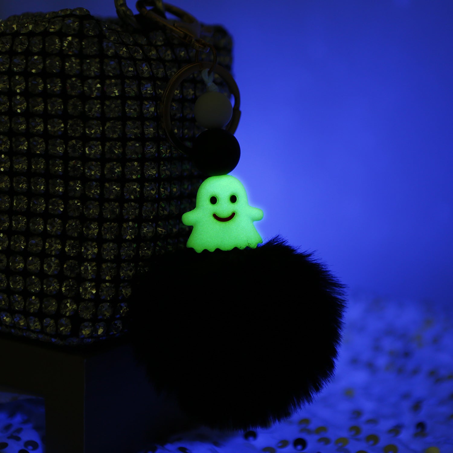 Wholesale Silicone Ghost Fur Ball Doll Keychain