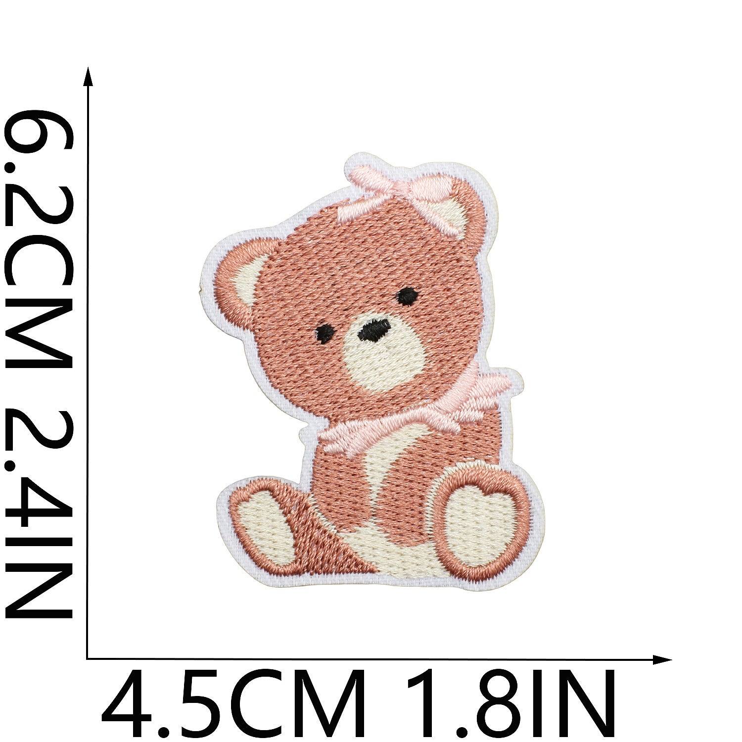 Wholesale Valentine's Day Love Letter Pink Bow Bear Embroidery DIY Patches