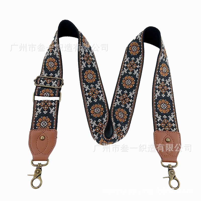 Wholesale Ethnic Style Adjustable Replacement Leather High Quality Bag Strap