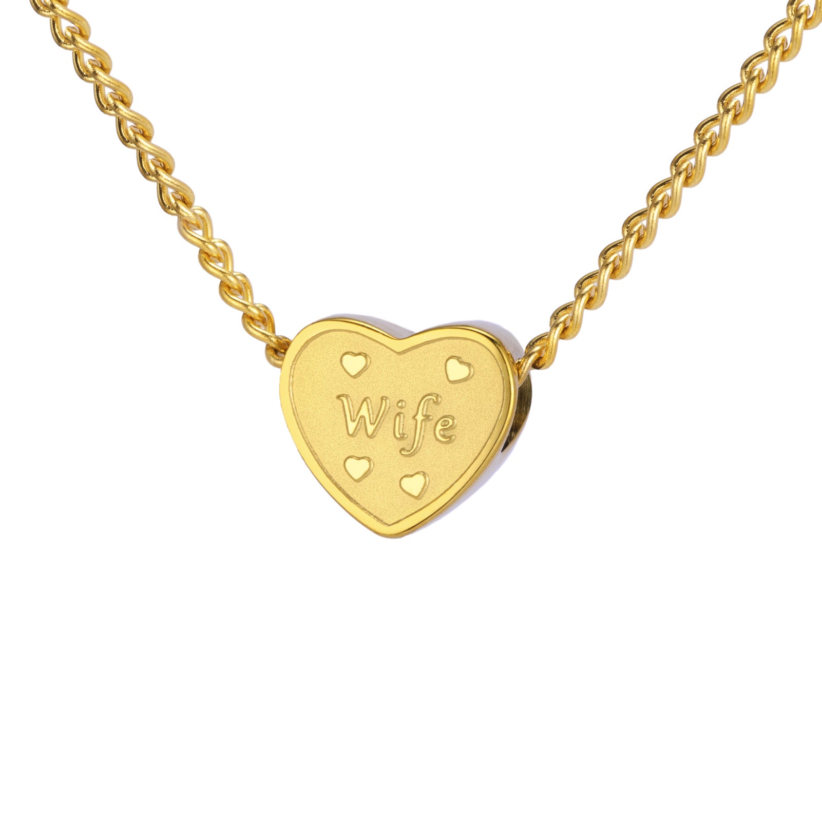 Wholesale Cross-border hot-selling stainless steel cut titanium steel love necklace