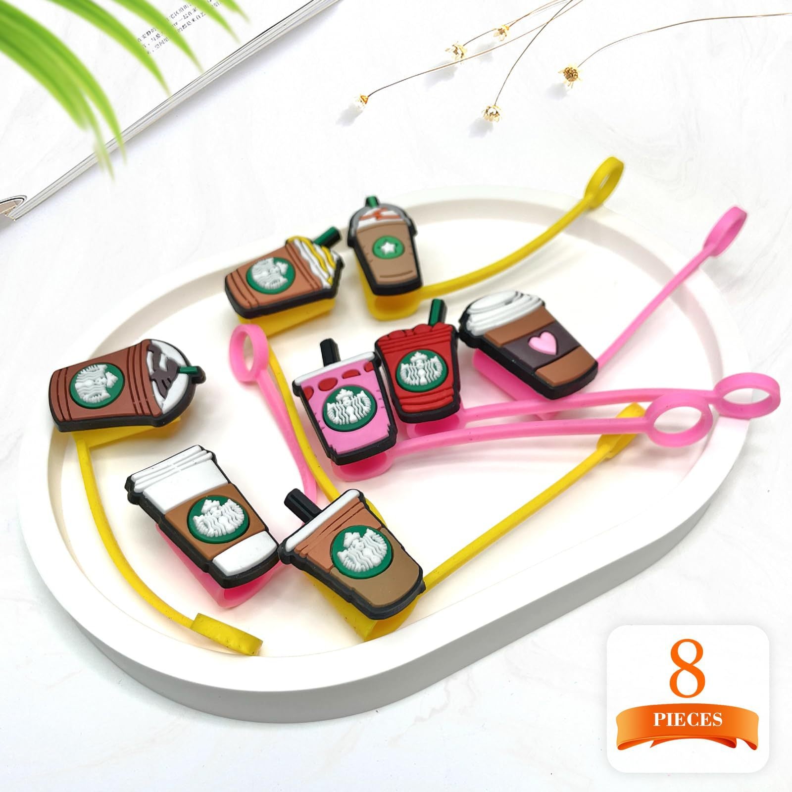 Wholesale 5pcs/pack Straw Cap Dust Plug Restaurant Straw Decoration  OLY Exclusive