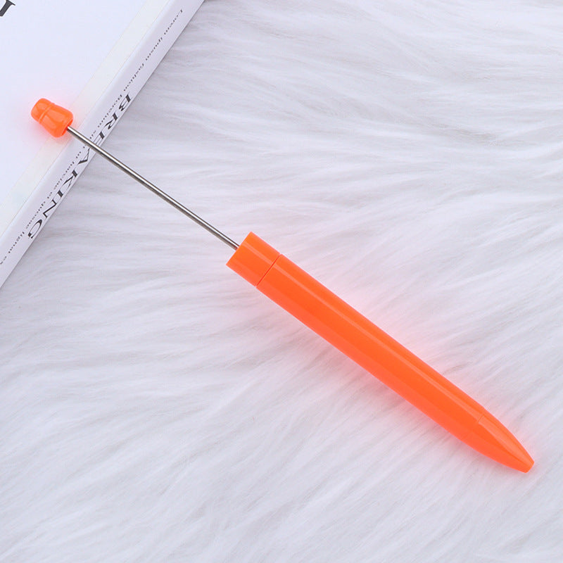 Wholesale 5pcs Beadable Pens Simple Plastic DIY Pen Office Supplies