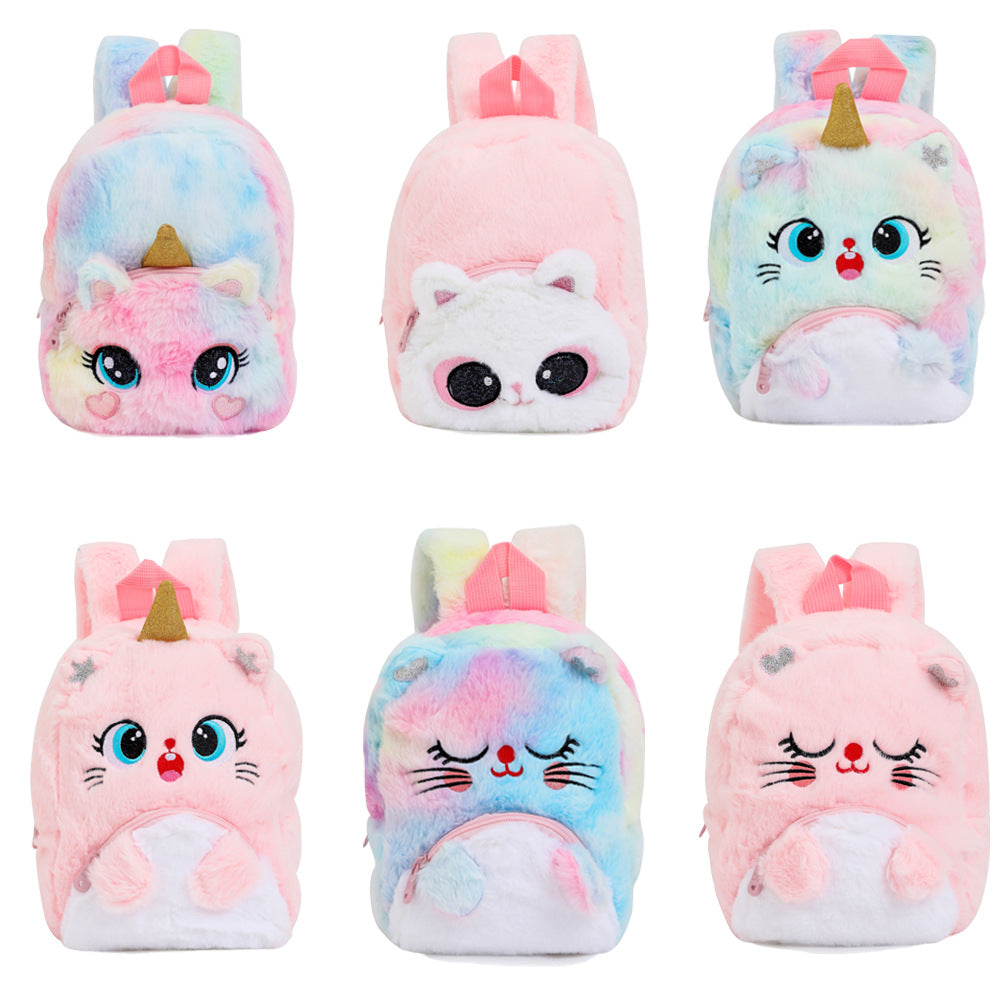 Wholesale Unicorn Plush Big Eyes Cartoon Backpack