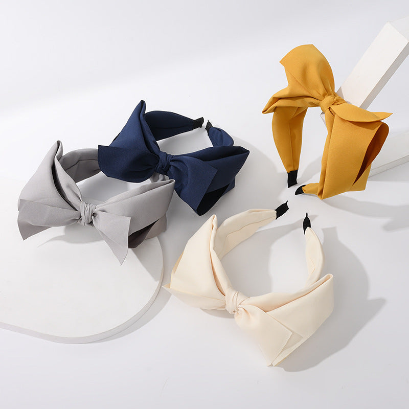 Wholesale French Style Black Big Bow Headband