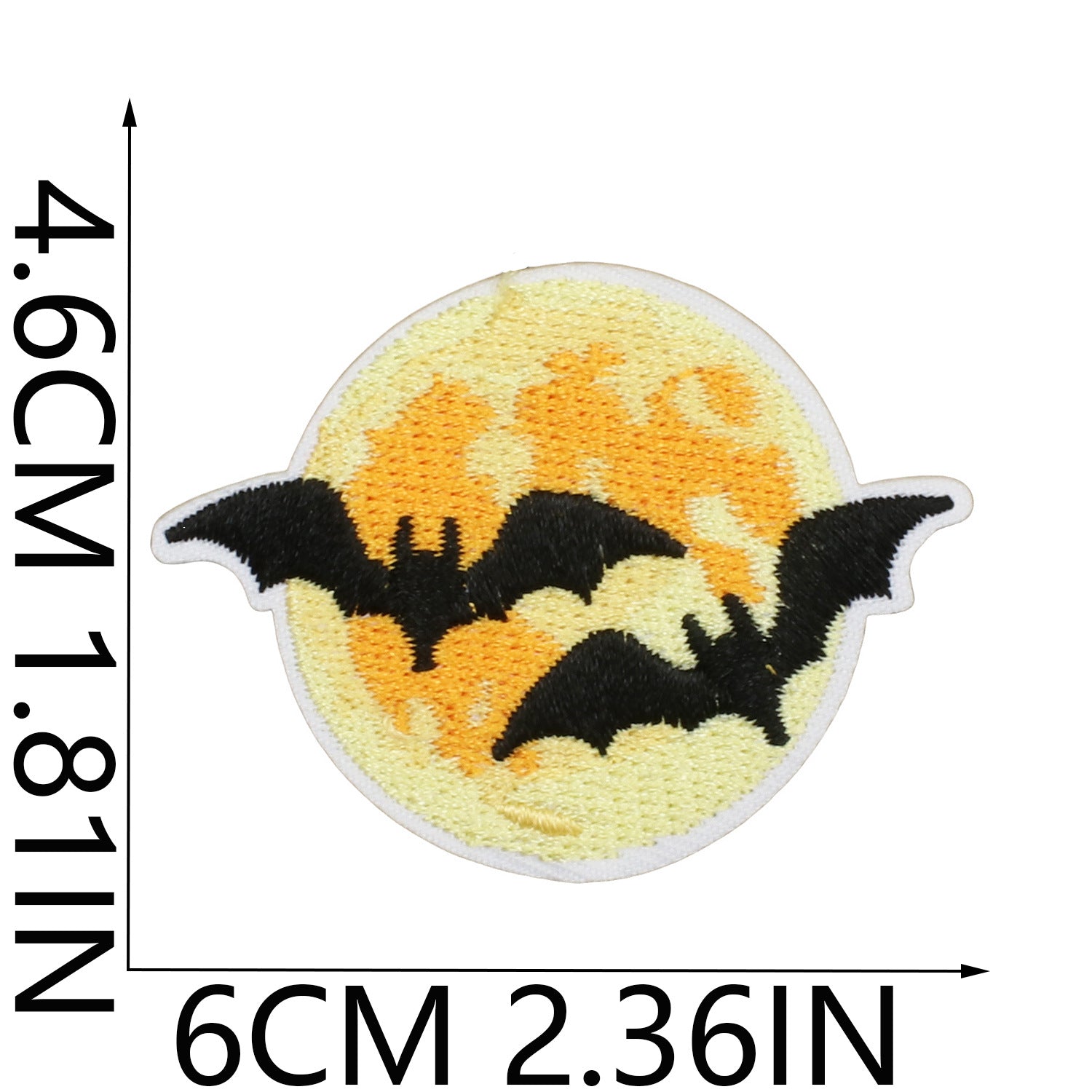 Wholesale   Web Ghost Embroidered Iron On Patches Polyester Thread Sheet For ets Backpacks