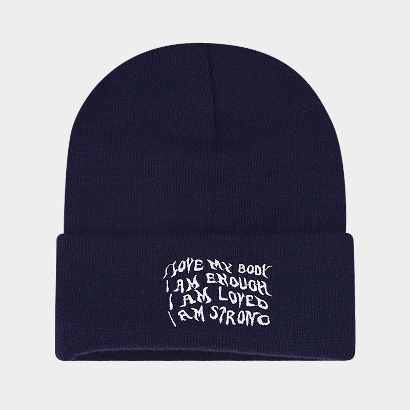 Wholesale Winter Beanie Embroidered Knitted Hat