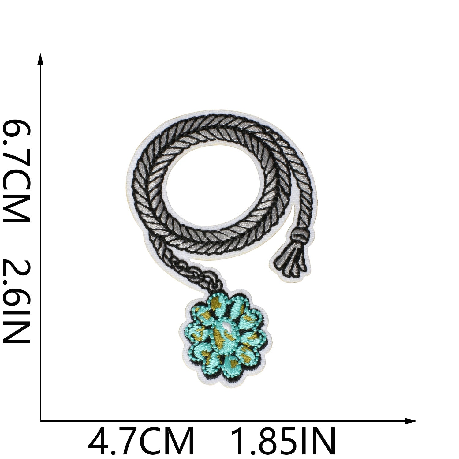 Wholesale Trendy Western Cowboy Embroidered Patches Cross And Leopard Bow Design Polyester Thread Stylish Clothing Decoration For Everyday Use