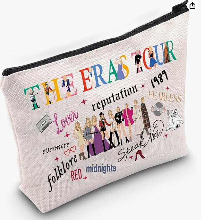 Wholesale Cotton and Linen Nurse Letter Print Storage Waterproof Linen Cosmetic Bag