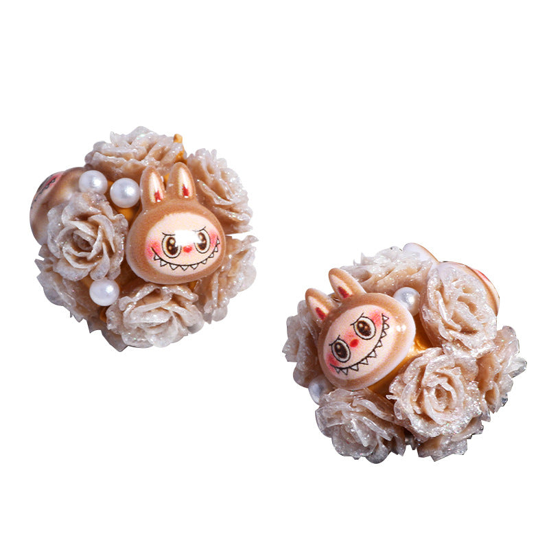 Wholesale 5pcs/pack DIY loose bead phone/ keychain with straight holes  Monster Doll OLY Exclusive