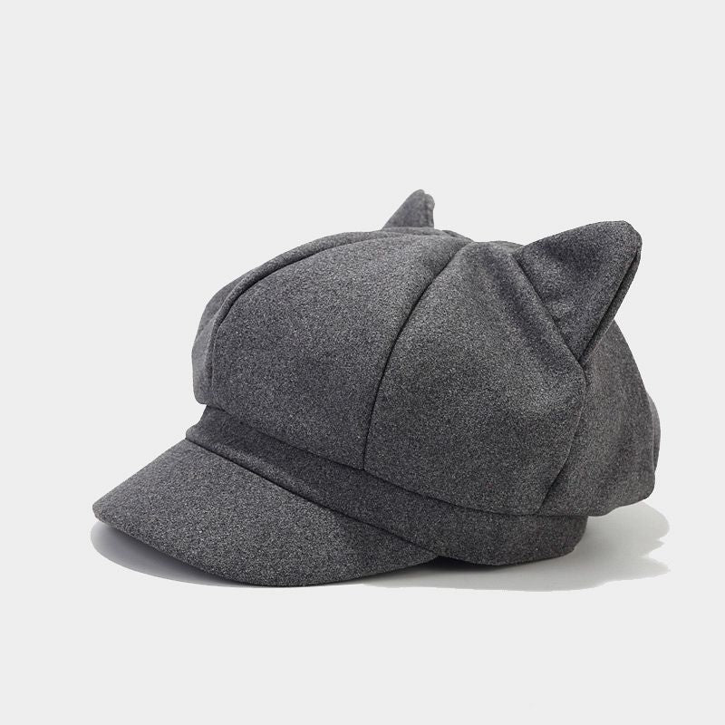 Wholesale Cotton Cat Ears Octagonal Hat