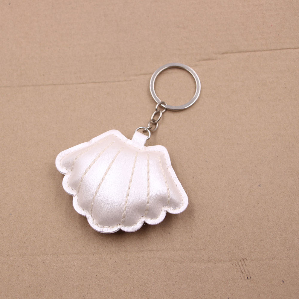 Wholesale Gold Padded Shell Leather Bag Charm Keychain For Car Key Purse Lanyard Fashion Accessory