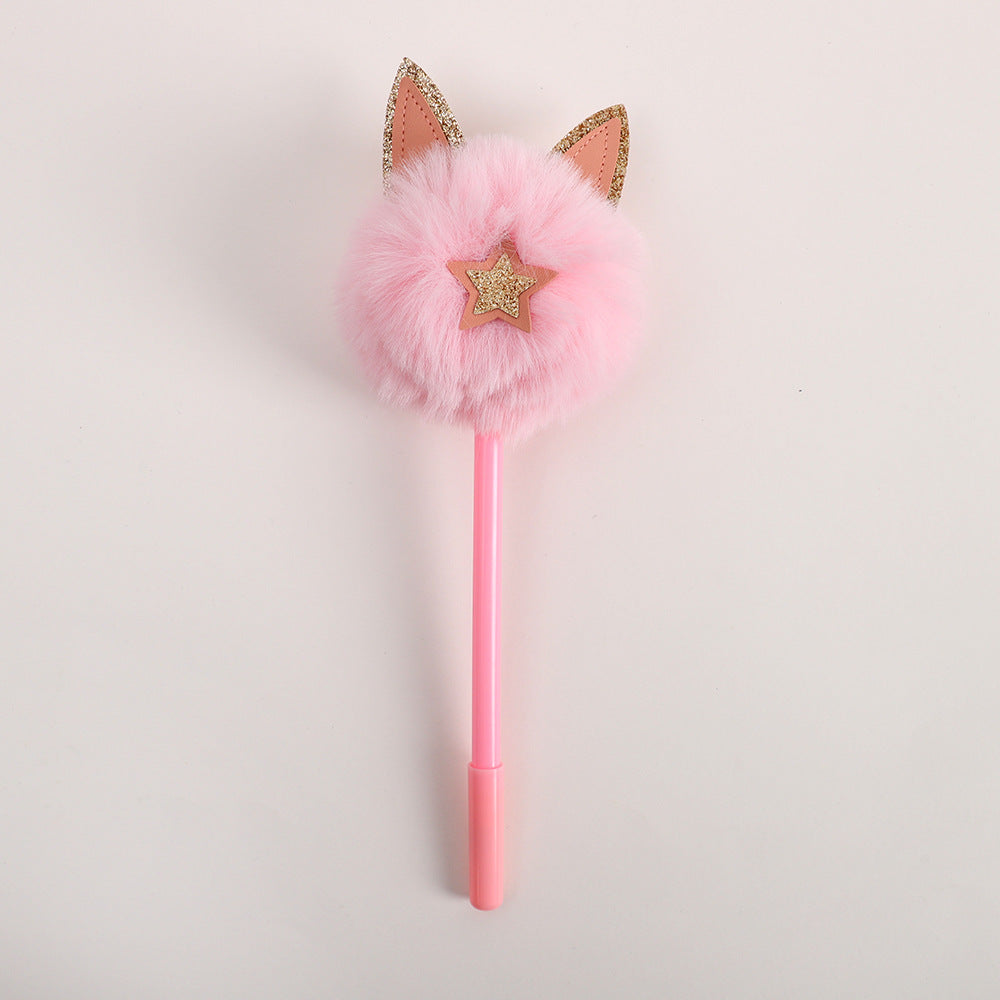 Plástico al por mayor plástico lindo o orejas de gato bolígrafo