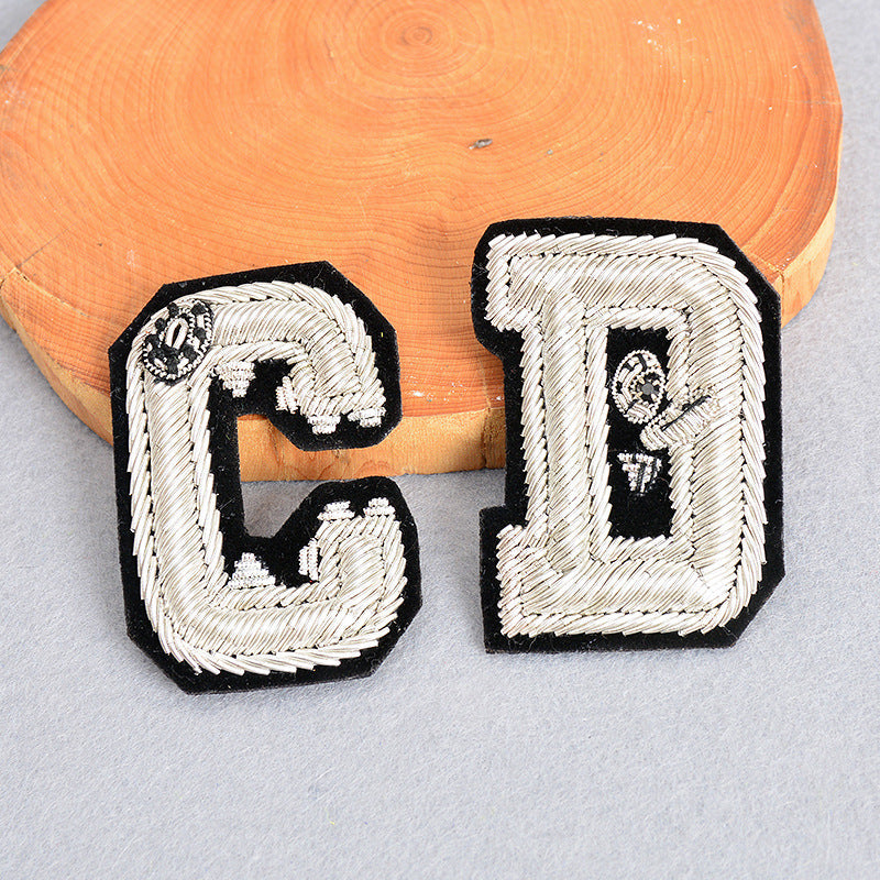 Wholesale DIY Hand Embroidered Indian Silk Mamba Snake Badge Cloth Patch Hat Clothes Accessories FS