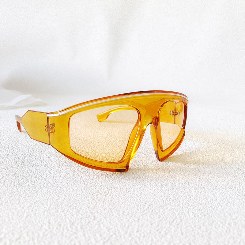 Wholesale Large Frame Gradient Color PC Sunglasses