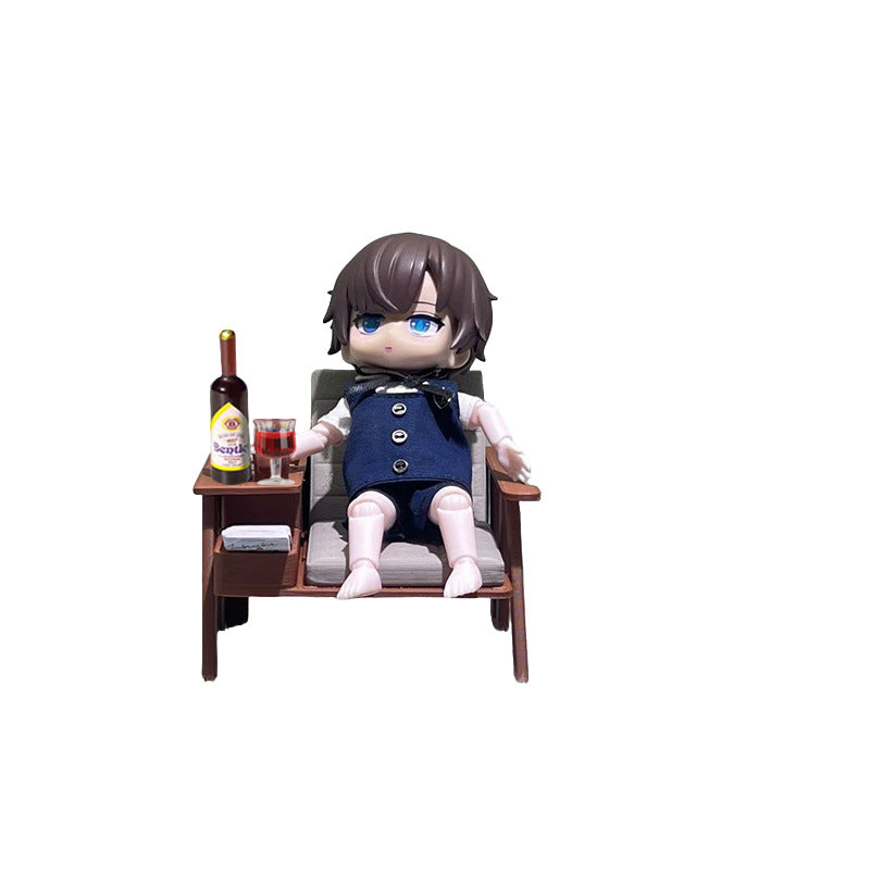 Wholesale  Model Chair Wine Bottle Red Wine Doll Accessories