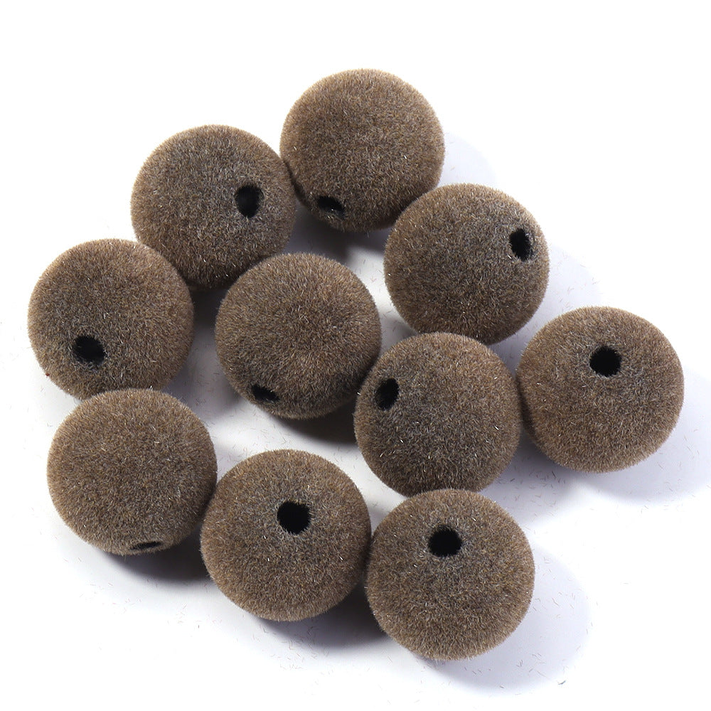 Wholesale 10pcs Acrylic  Series Peach Heart Large Hole Beads