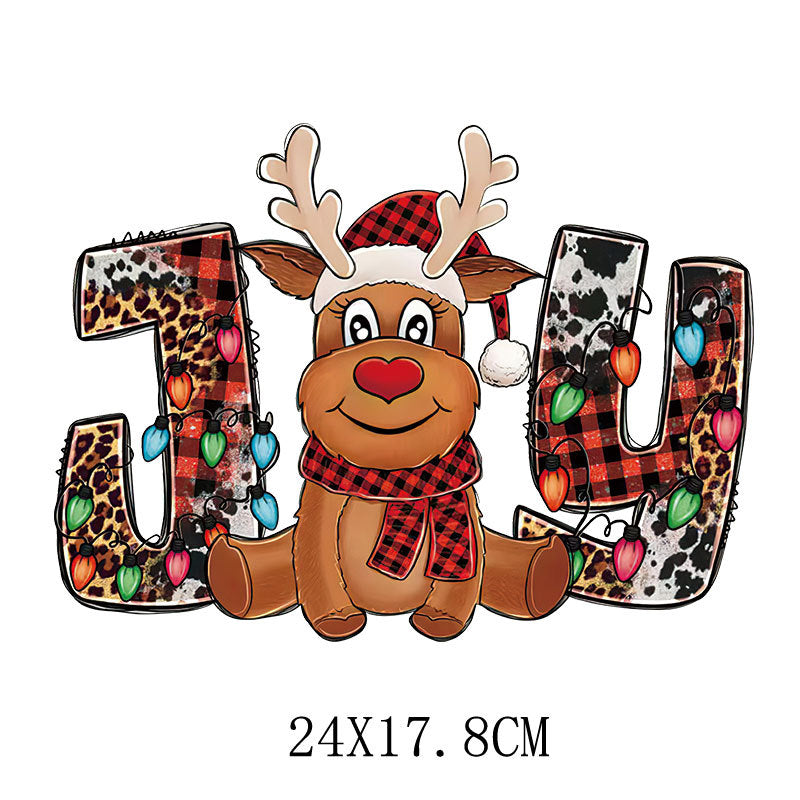 Wholesale Christmas Hot Stamping Spot  Heat Transfer Pattern UV DTF Ready to Press Transfers Wraps