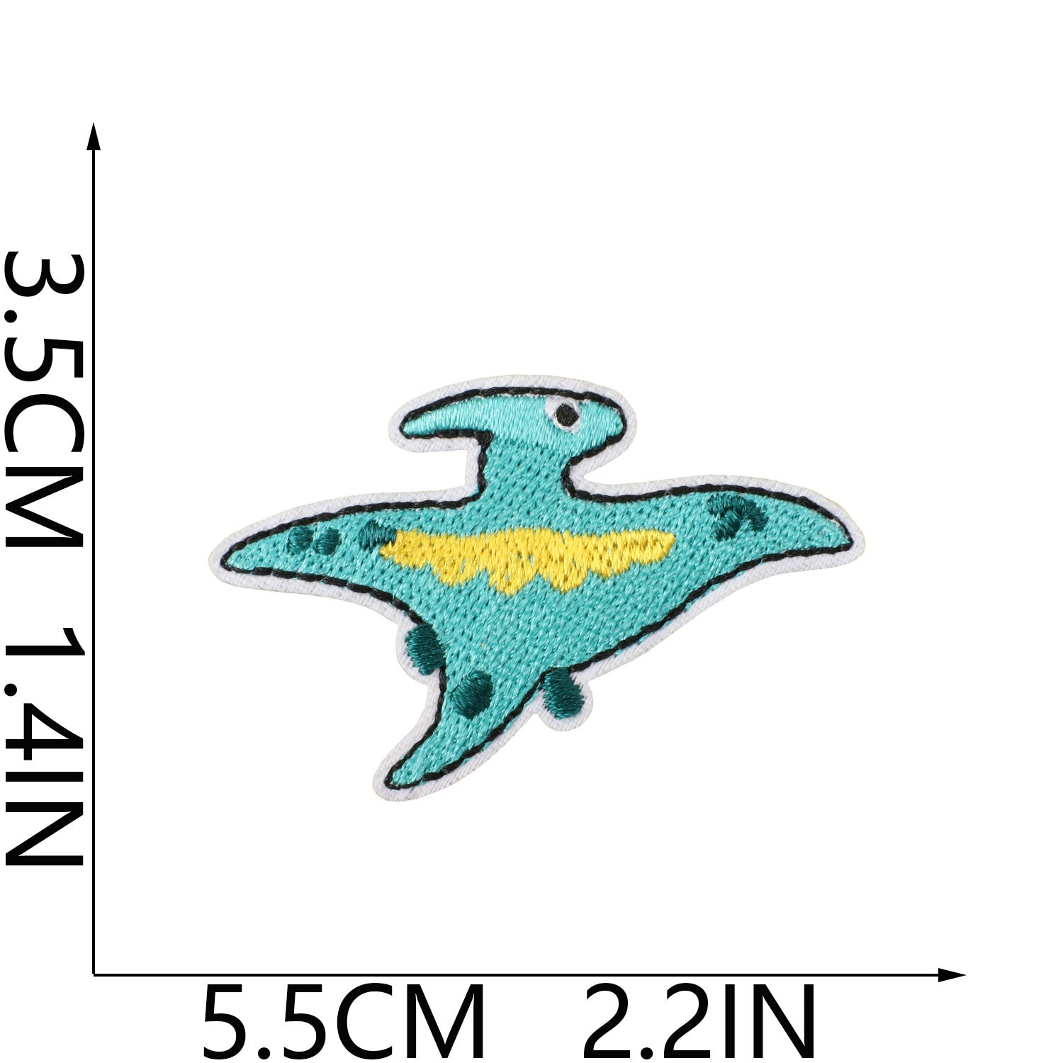 Wholesale Fashion Dinosaur Embroidered Iron On Patches For Kids Clothing Decorative Accent Gift