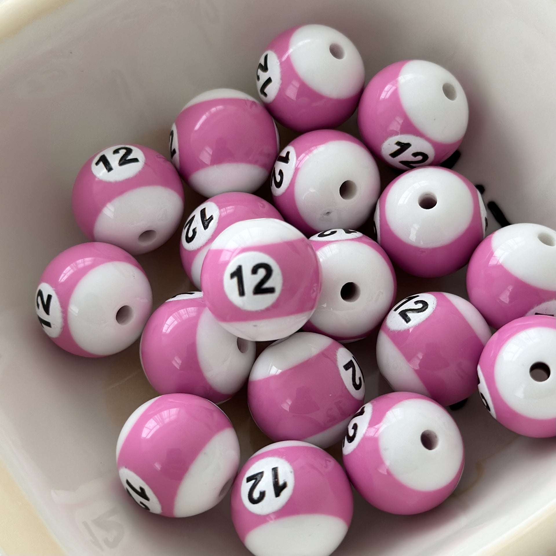 Wholesale 10PCS Billiard Beads Resin Beads Diy Beads
