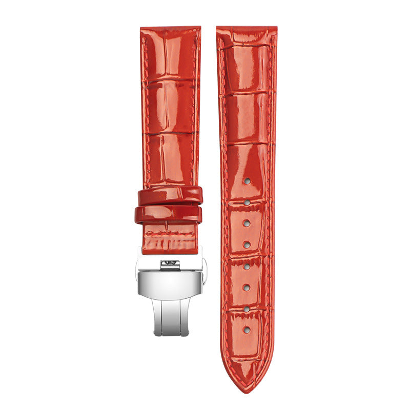 Wholesale Cowhide Lacquered and Glossy Watch Straps