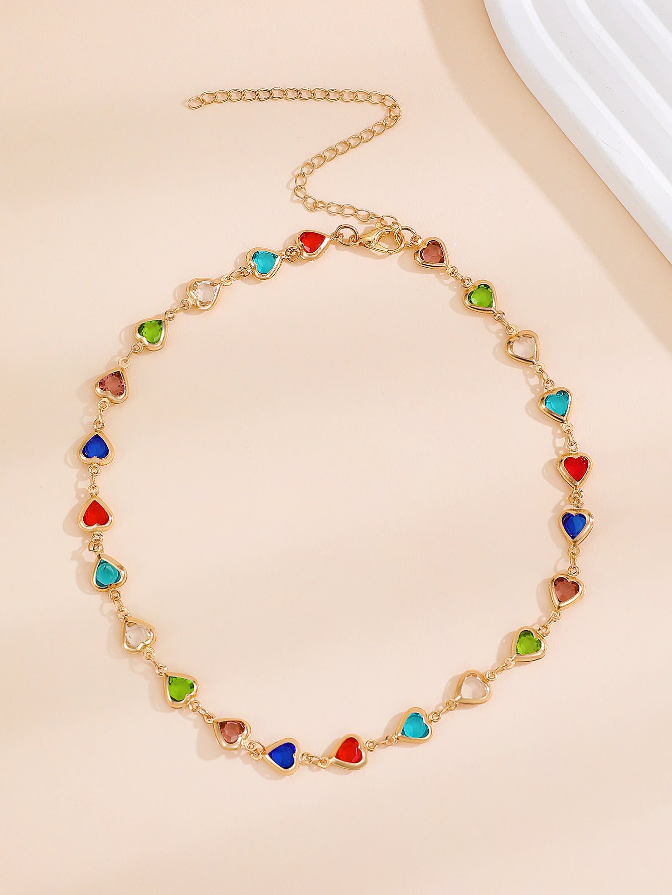 Wholesale Color Love Bracelet Personalized Alloy Heart-shaped Dopamine Bracelet