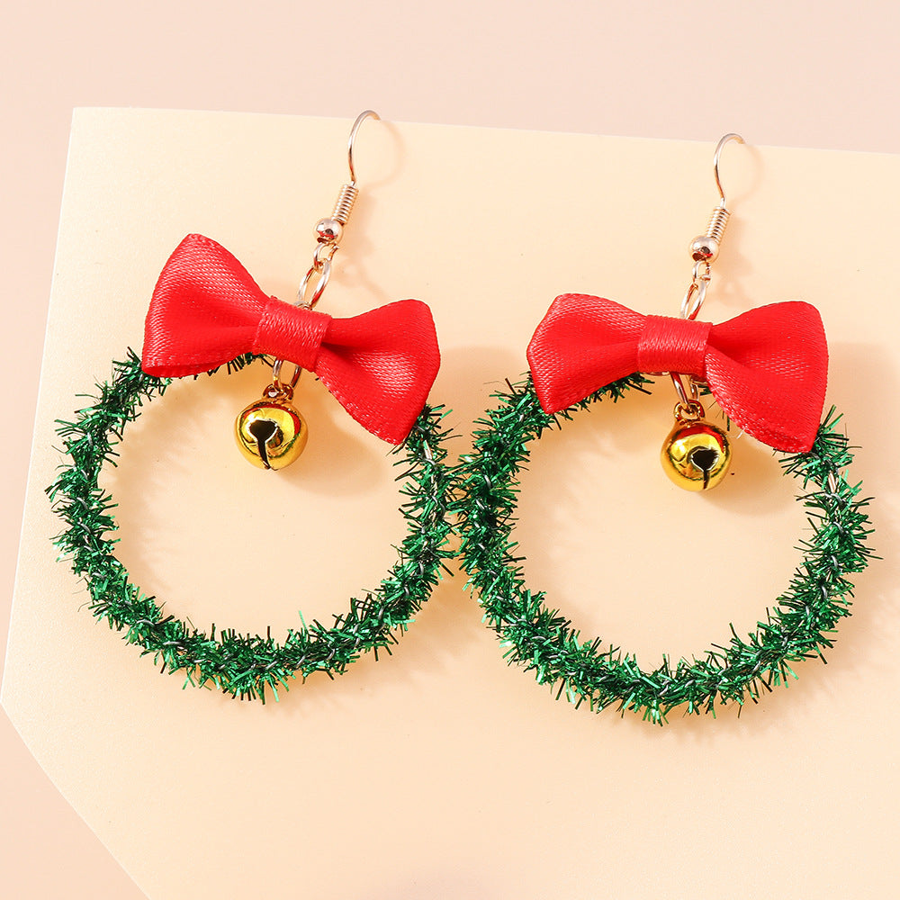 Wholesale Christmas Tree Diy Felt Plastic Earrings