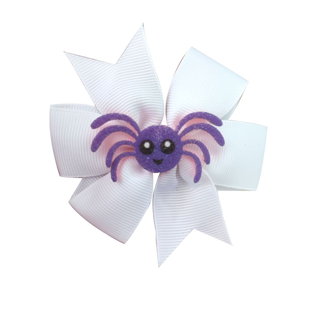 Wholesale Halloween Solid Color Bow Hairpin