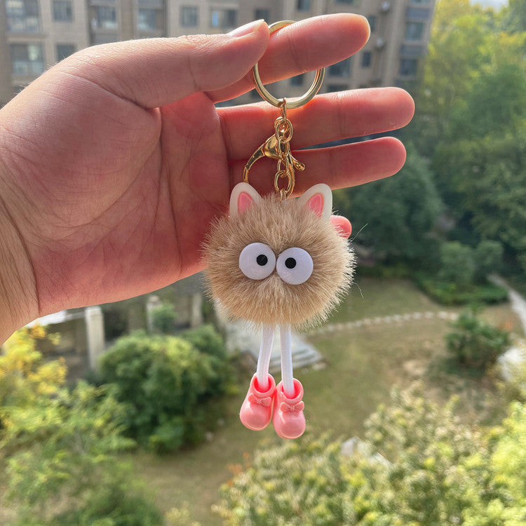 Wholesale Cute Cartoon Plush Doll Small Briquette Keychain