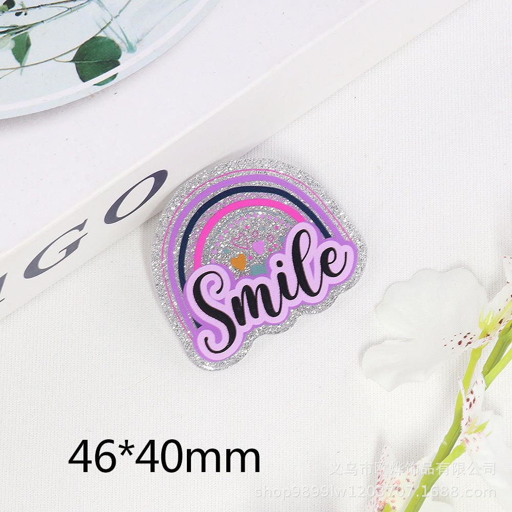 Wholesale 10pcs acrylic pin DIY patch accessories