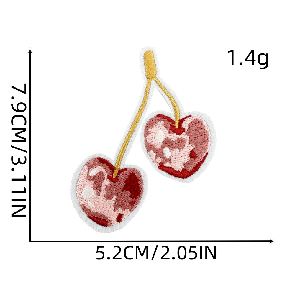 Wholesale Polyester Embroidered Sweet Heart Bow Patch For Girls Clothing Bag Decoration