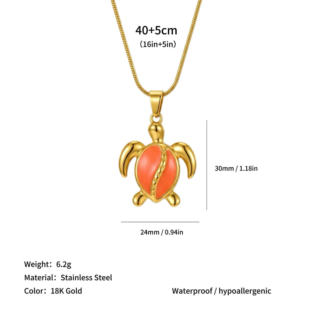Wholesale Sun Starfish and Other Pendants Titanium Steel Necklace